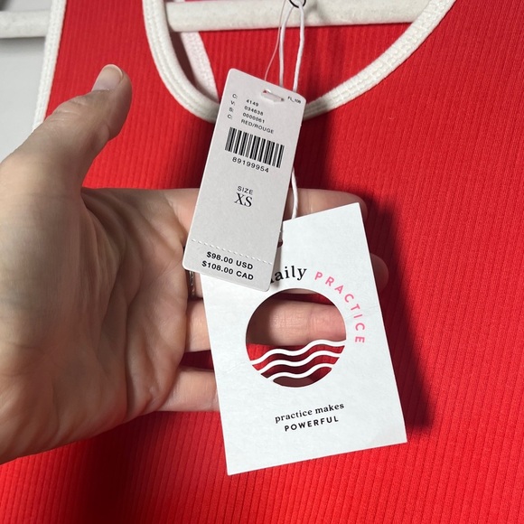 NWT DAILY PRACTICE x ANTHROPOLOGIE | Tennis Ribbed Hanky-Hem Mini Dress | XS - Picture 8 of 12